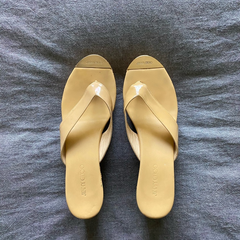Jimmy Choo Patent Leather Wedges